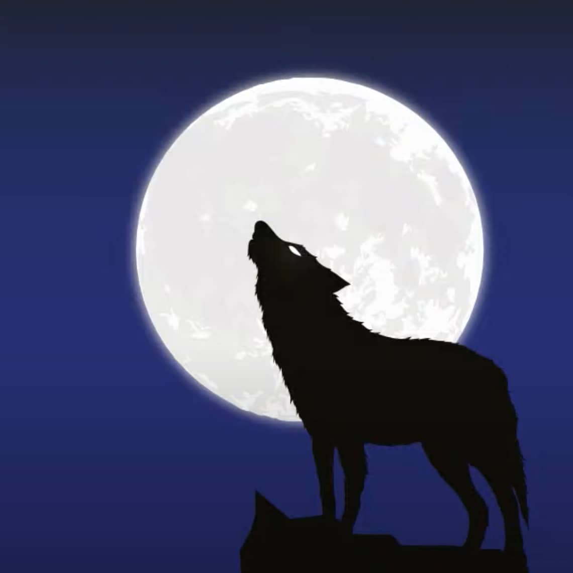 MacBite After Hours howling wolf logo.